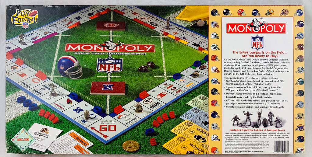 NFL Monopoly Game - 1998 - Parker Brothers - Great Condition