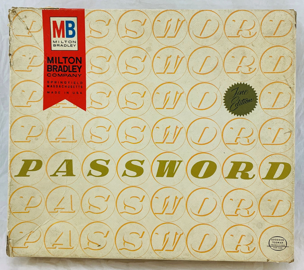 Password Game Fine Edition - 1962 - Milton Bradley - Great Condition