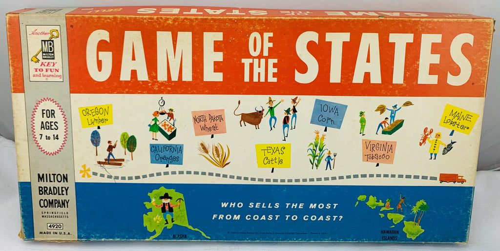 Game of the States - 1960 - Milton Bradley - Very Good Condition