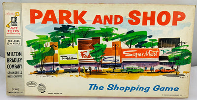 Park and Shop Game - 1960 - Milton Bradley - Great Condition