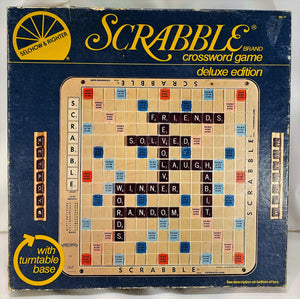 Vintage Scrabble Deluxe Edition Selchow & Richter 1954 The 1st Turntable Vintage Scrabble Deluxe Edition Selchow & Richter 1954 The 1st Turntable