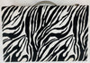 Backgammon Game 14.75" x 9.5" - Zebra Black and White - Complete - Great Condition