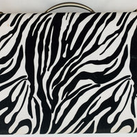 Backgammon Game 14.75" x 9.5" - Zebra Black and White - Complete - Great Condition