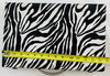Backgammon Game 14.75" x 9.5" - Zebra Black and White - Complete - Great Condition