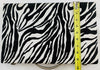 Backgammon Game 14.75" x 9.5" - Zebra Black and White - Complete - Great Condition