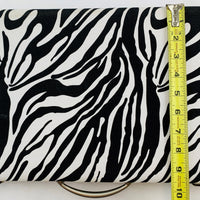 Backgammon Game 14.75" x 9.5" - Zebra Black and White - Complete - Great Condition