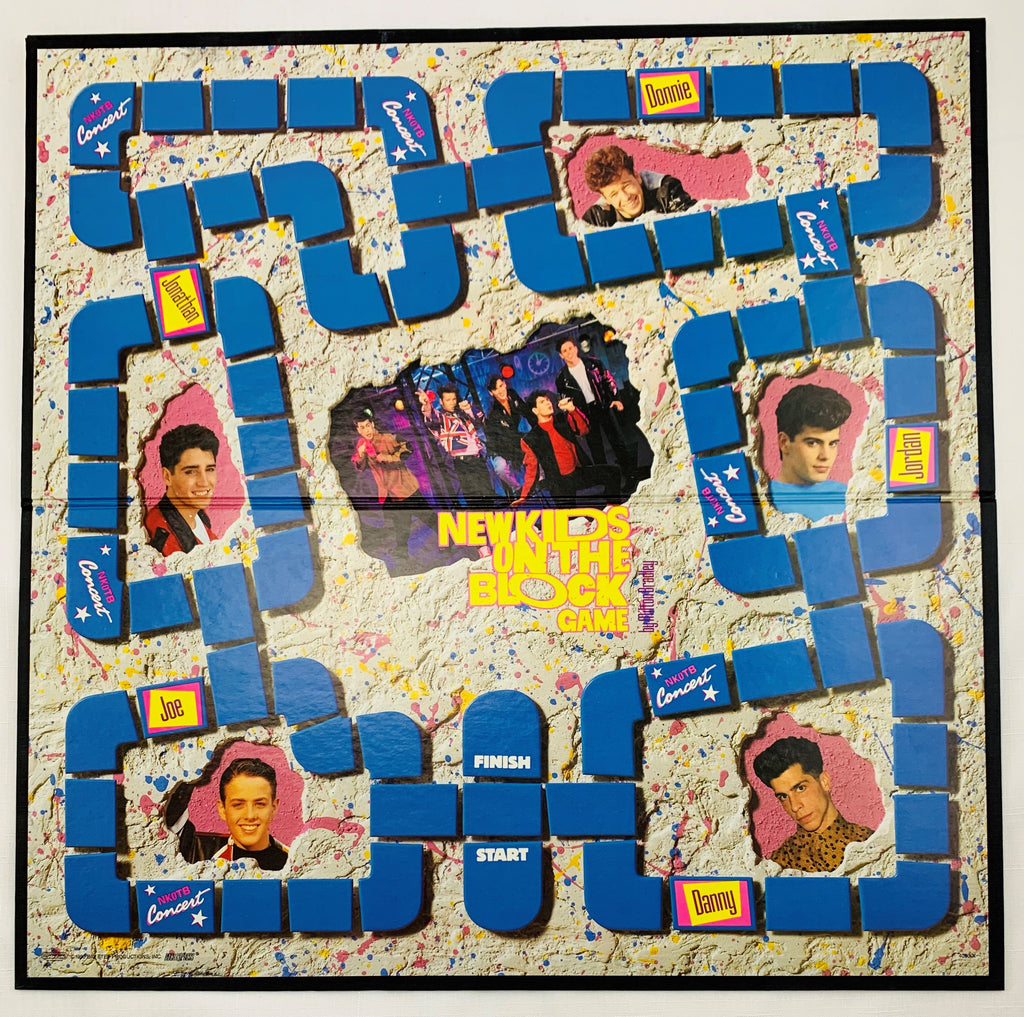 Vintage New Kids On The Block Board Game - 1990 - Milton Bradley Almost  Complete