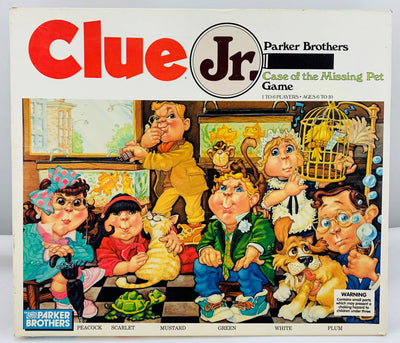 Clue Jr. Case of the Missing Pet Game - 1989 - Parker Brothers - Great Condition
