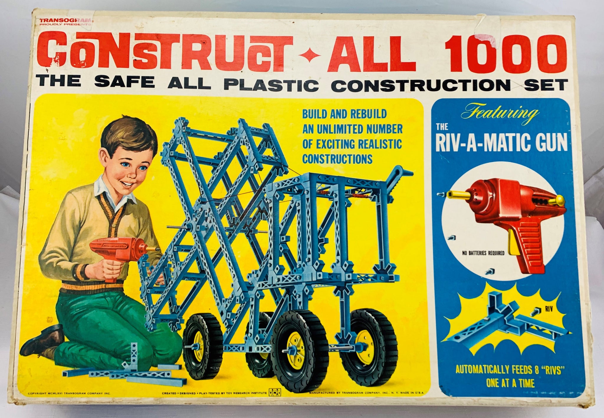 Construct All 1000 Piece Set - 1966 - Transogram - Good Condition ...