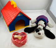 Pound Puppies Pups Pad with Pup, Bowl, Bone - 1986 - Great Condition