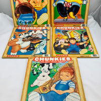 Chunkie Nursery Rhyme Puzzles - 1984 - Sharin - Great Condition
