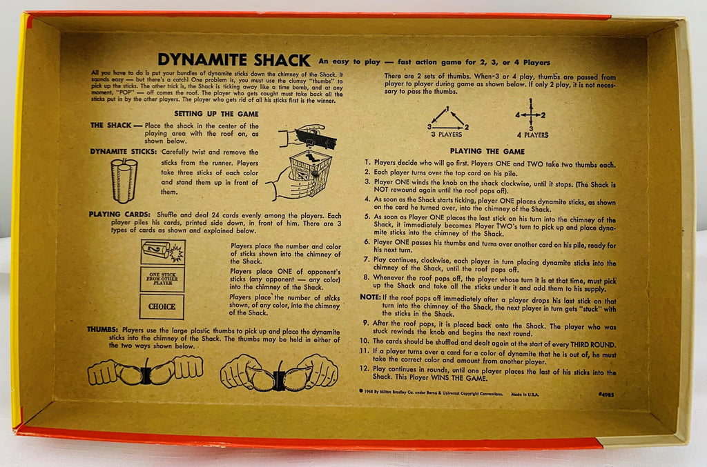 Dynamite Shack Dynamite Shack Game - 1968 - Milton Bradley - Great Condition | Mandi's ...