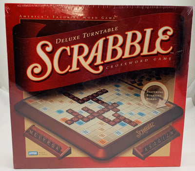 Scrabble Deluxe Turntable Game - 2001 - Milton Bradley - New/Sealed