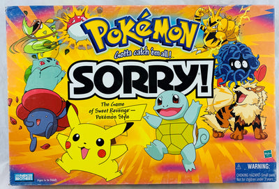 Sorry! The Pokemon Edition Game - 2000- Parker Brothers - Great Condition