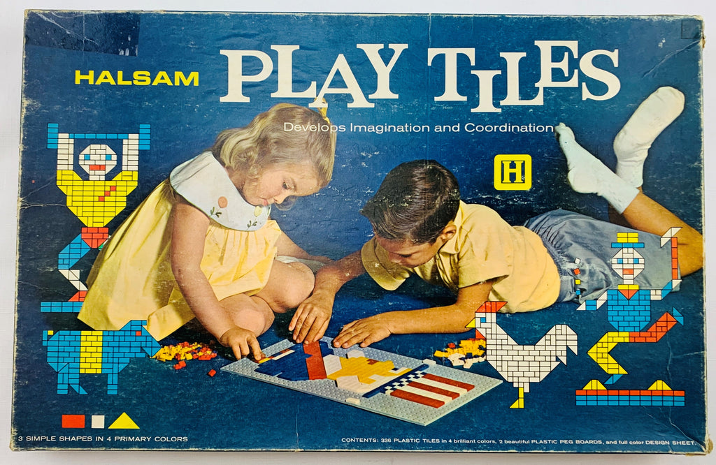 Halsam Play Tiles Set No. 20 & 23 with Instructions - Vintage - Great Condition