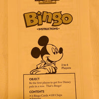 Disney Mickey Bingo Game - 1998 - Milton Bradley - Great Condition