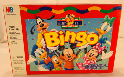 Disney Mickey Bingo Game - 1998 - Milton Bradley - Great Condition