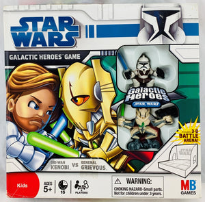 Star Wars Galactic Heroes Game Obi Wan vs General - 2008 - Milton Bradley - Great Condition