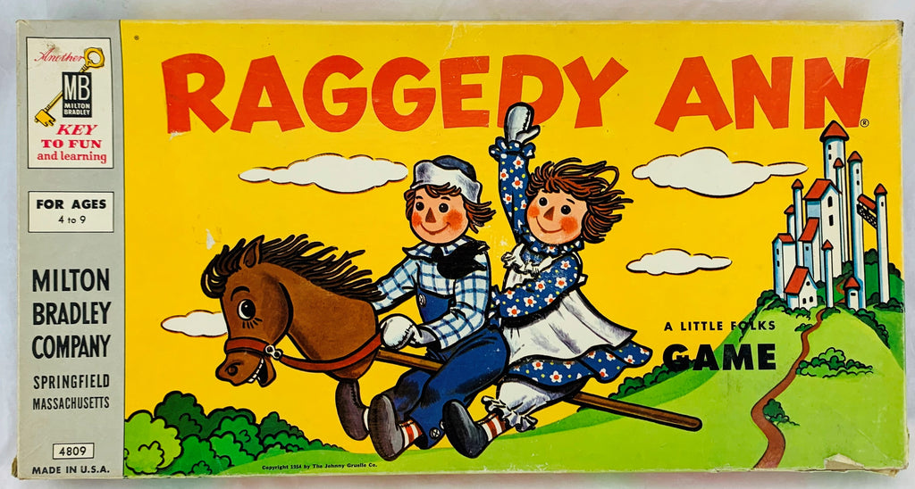 Raggedy Ann Game - 1956 - Milton Bradley - Very Good Condition