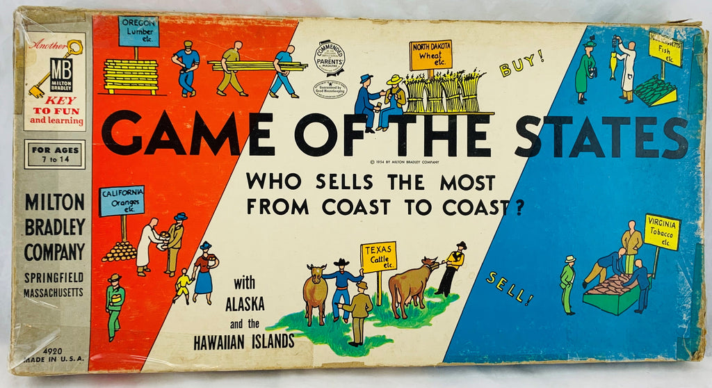 Game of the States - 1956 - Milton Bradley - Good Condition