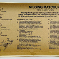 Sesame Street Missing Match Ups Husker Du Game - 1976 - Milton Bradley - Very Good Condition