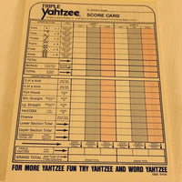 Triple Yahtzee Game - 1982 - Milton Bradley - Great Condition