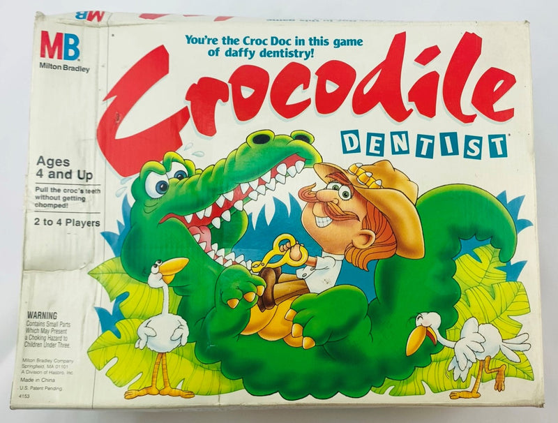 Vintage1990's Milton Bradley Crocodile Dentist Travel Game Great Shape  Works! 