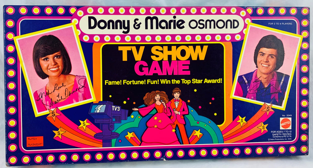Donny & Marie Osmond TV Show Game - 1976 - Mattel - Near Mint Condition