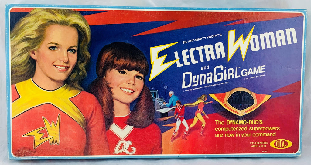 Electra Woman and Dyna Girl Game - 1977 - Ideal - Near Mint Condition