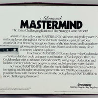 Advanced Mastermind - 1989 - Pressman - Great Condition
