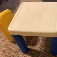 Little Tikes Child Size Activity Table with 1 Chunky Chair -  Great Condition