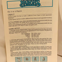 Power Barons Game - 1986 - Milton Bradley - Great Condition