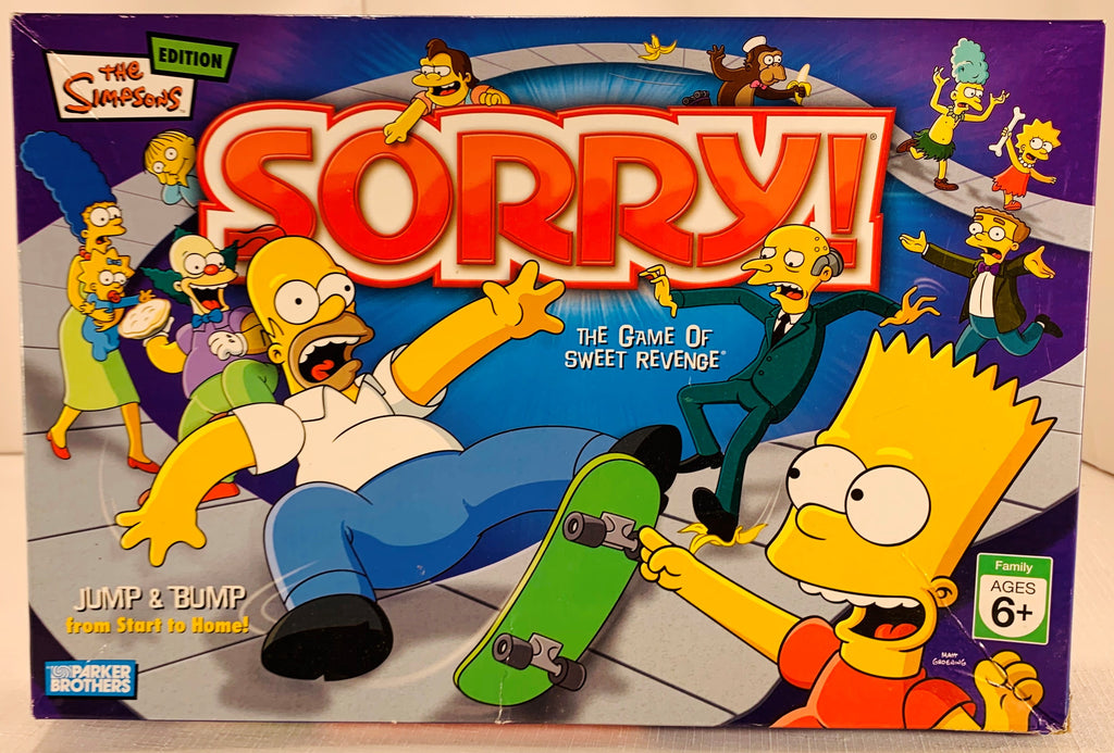 Sorry! Simpsons Edition Game - 2007 - Parker Brothers - Great Condition