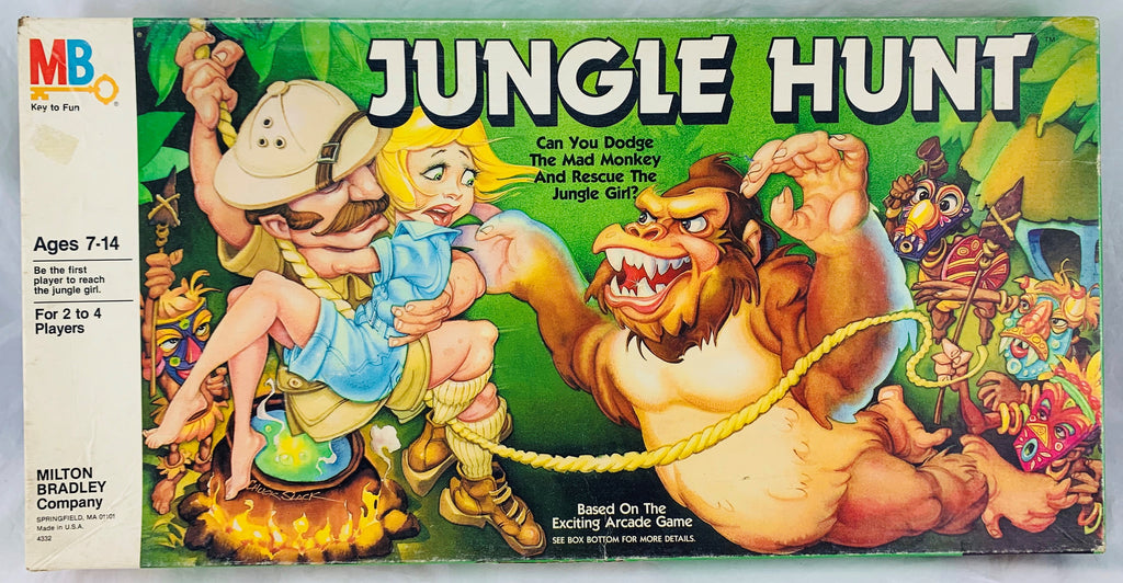 Jungle Hunt Game - 1983 - Milton Bradley - Great Condition