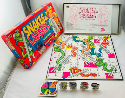 Snakes and Ladders Chutes and Ladders Game - 1993 - RoseArt - Great Condition