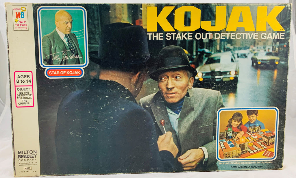 Kojak Detective Game - 1975 - Milton Bradley - New