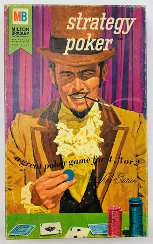 Strategy Poker Fine Edition Game - 1967 - Milton Bradley - Great Condition