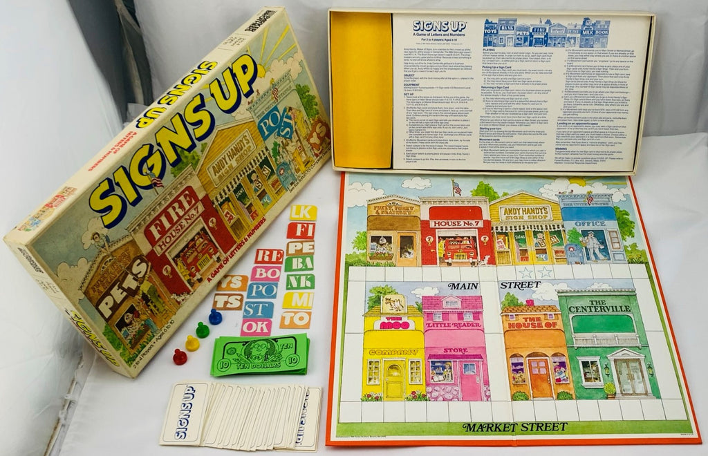 Signs Up Game - 1981 - Milton Bradley - Great Condition