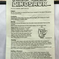 Dizzy Dizzy Dinosaur Game - 1987 - Pressman - Great Condition