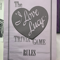 I Love Lucy Trivia Game - 1998 - Talicor - Great Condition