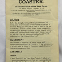 Roller Coaster Game - 1989 - Parker Brothers - Great Condition