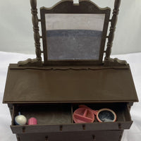 Deluxe Doll Nursery Wood Doll Furniture In Box - Amsco - Great Condition