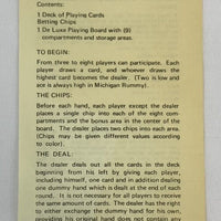 Michigan Rummy Game - 1973 - Pressman - Great Condition