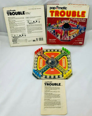 Trouble Game - 1980 - Ideal - Good Condition