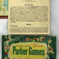 The Lone Ranger Game - 1938 - Parker Brothers - Good Condition