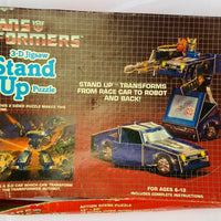 1984 Transformers Blue Streak Stand Up 3D Puzzle - 1984 - Warren - Good Condition