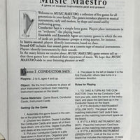 Music Maestro - 1982 - Aristoplay - Great Condition