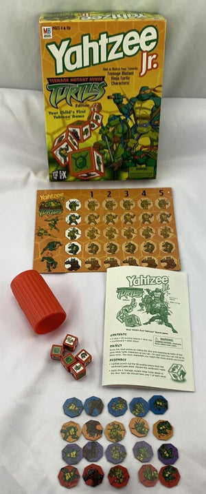Teenage Mutant Ninja Turtles Yahtzee Jr Game - 2003 - Milton Bradley - Great Condition