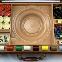 E.S. Lowe Game Case Horse Race, Backgammon, Chess, Checkers - E.S. Lowe - Good Condition