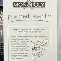 Planet Earth Monopoly Game - 2008 - USAopoly - Great Condition